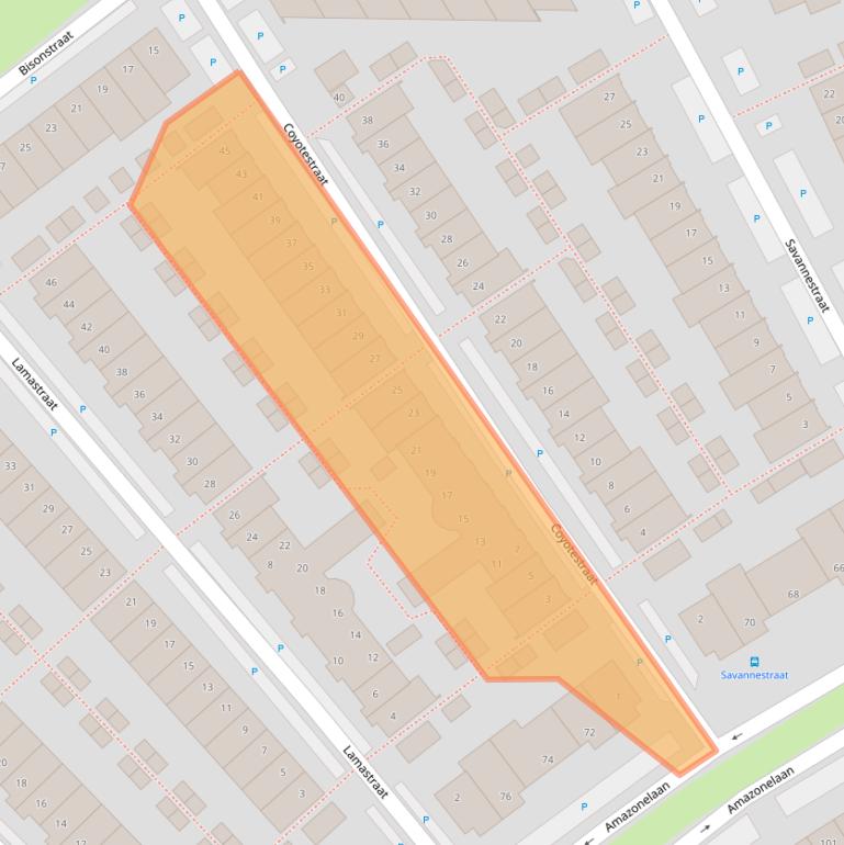 Kaart van postcodegebied 1448WD.