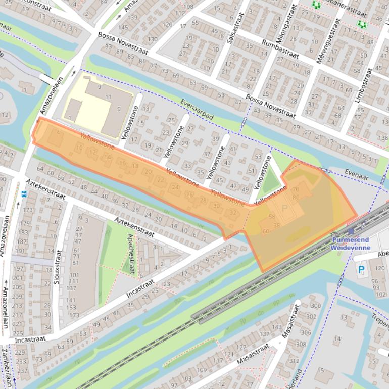 Kaart van postcodegebied 1448XX.
