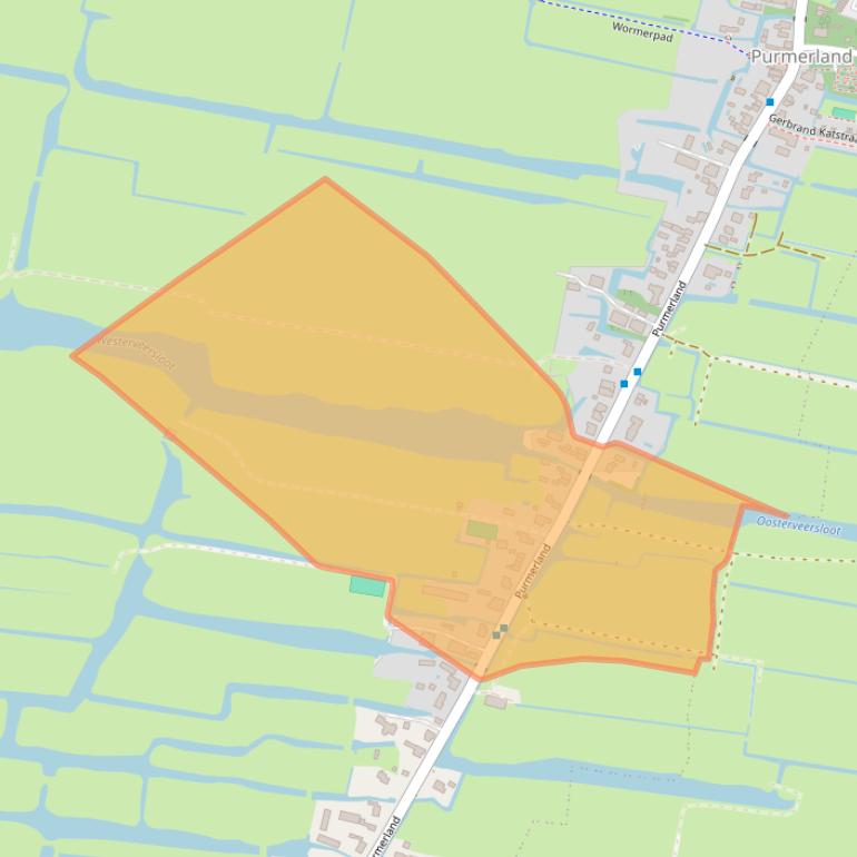 Kaart van postcodegebied 1451MH.