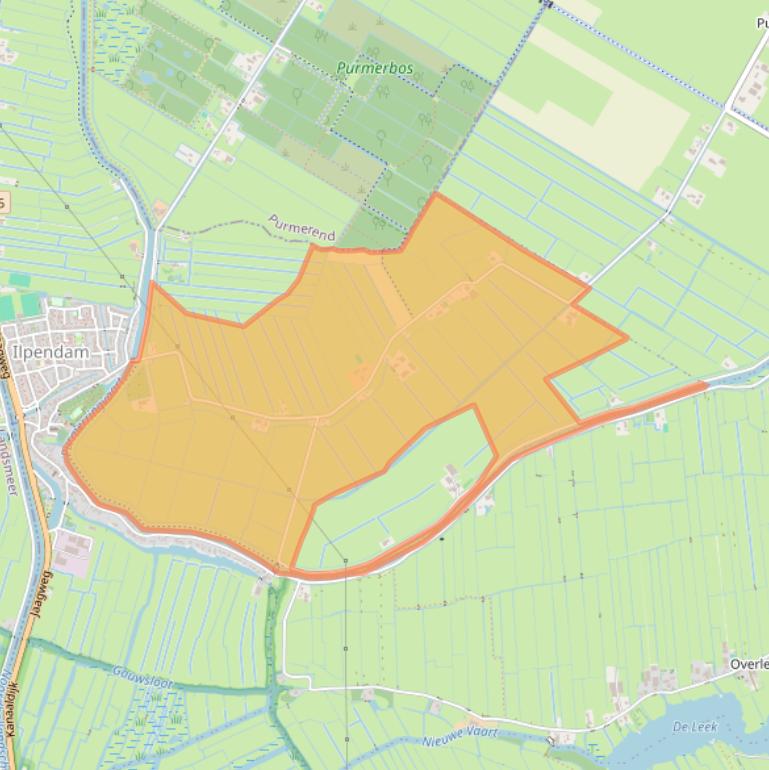 Kaart van postcodegebied 1452AG.