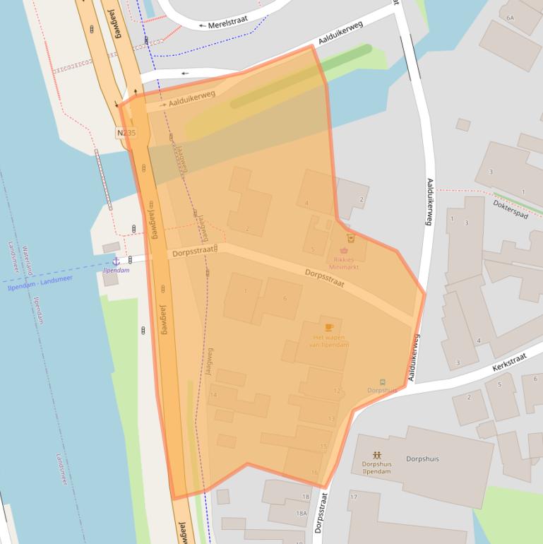 Kaart van postcodegebied 1452PD.