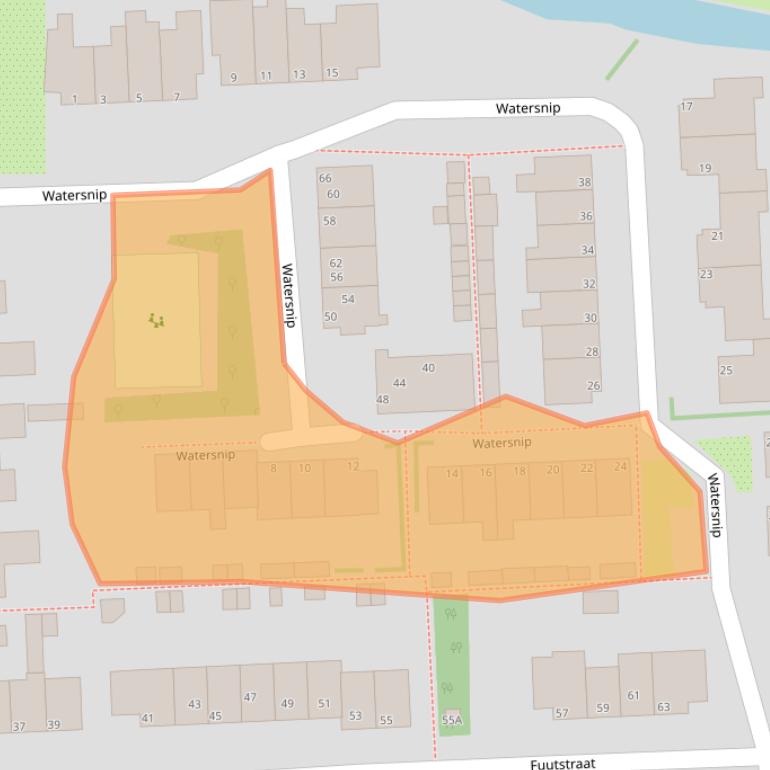 Kaart van postcodegebied 1452VB.