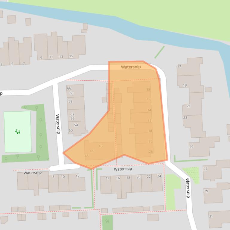 Kaart van postcodegebied 1452VC.