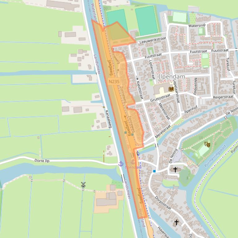 Kaart van postcodegebied 1452XA.