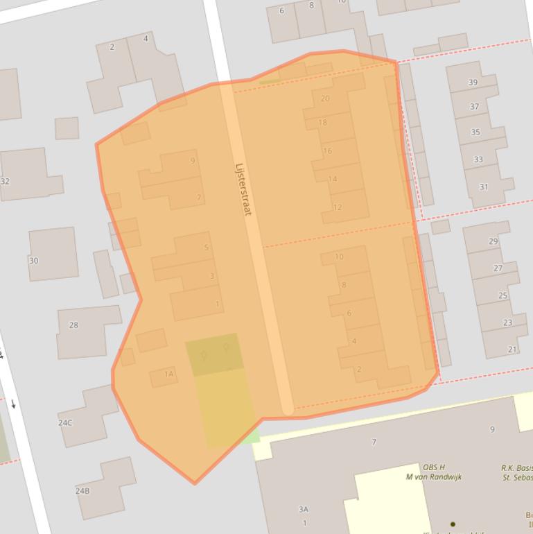 Kaart van postcodegebied 1452XG.
