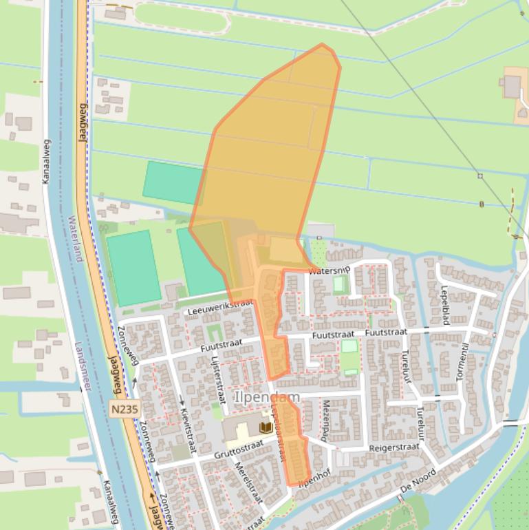 Kaart van postcodegebied 1452XM.