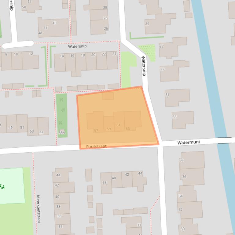 Kaart van postcodegebied 1452XW.