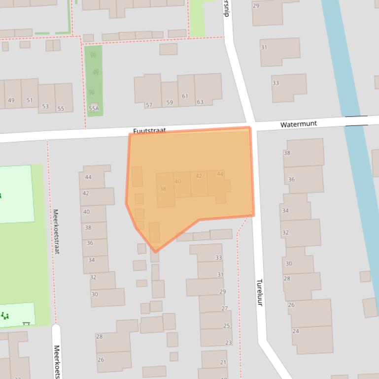 Kaart van postcodegebied 1452XX.