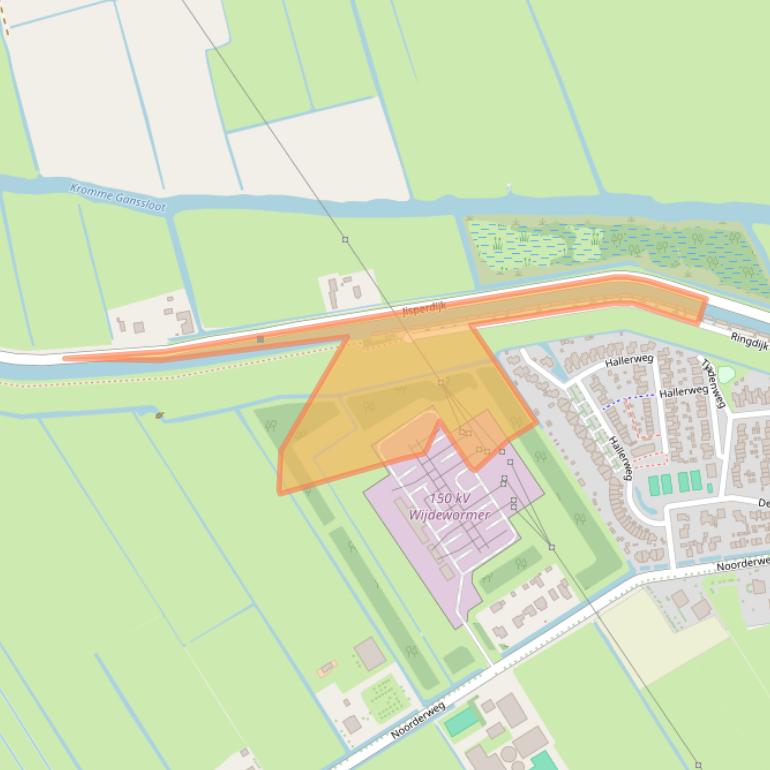 Kaart van postcodegebied 1456AK.