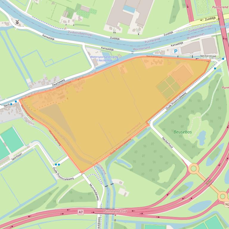 Kaart van postcodegebied 1456BC.