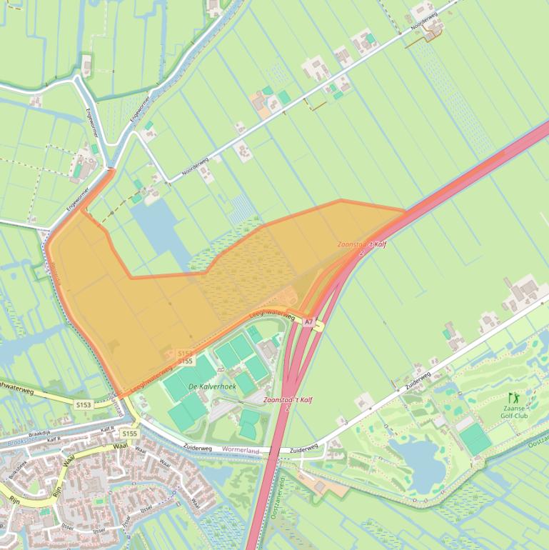 Kaart van postcodegebied 1456NB.