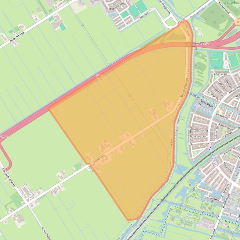 Kaart van postcodegebied 1456NC.