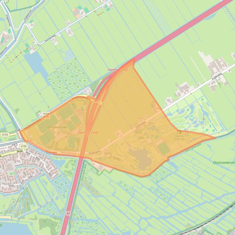 Kaart van postcodegebied 1456NH.