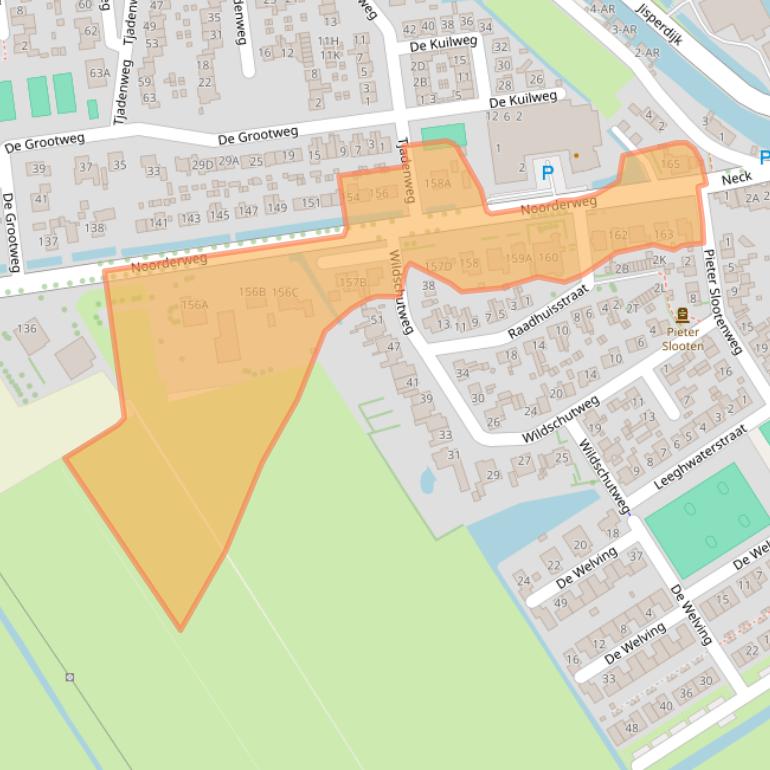Kaart van postcodegebied 1456NP.