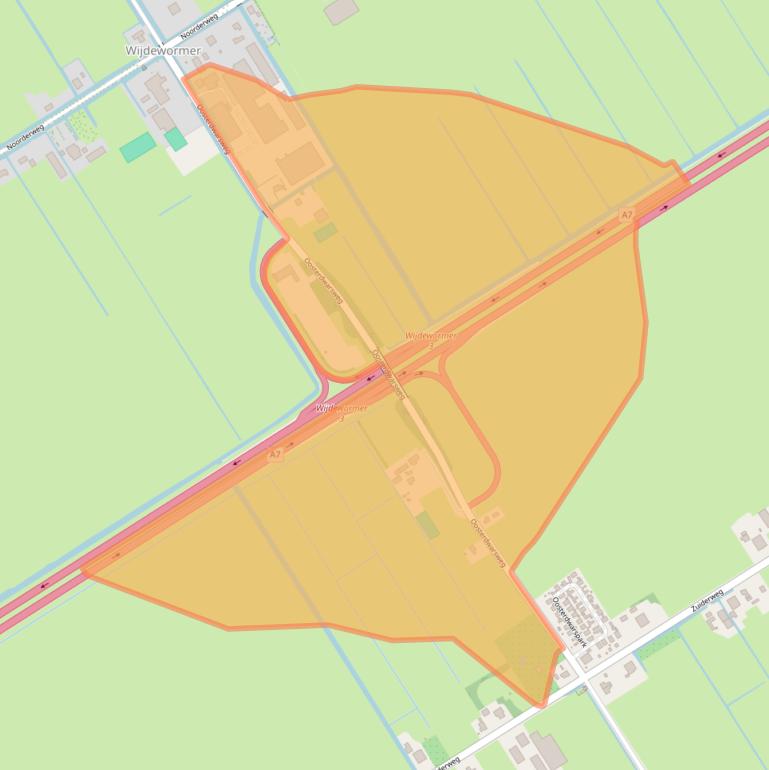 Kaart van postcodegebied 1456NR.