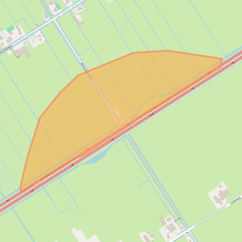 Kaart van postcodegebied 1456NS.