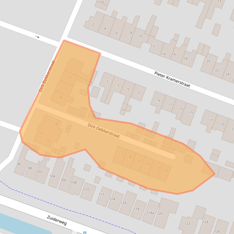 Kaart van postcodegebied 1461AH.