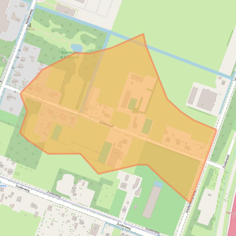 Kaart van postcodegebied 1461BN.