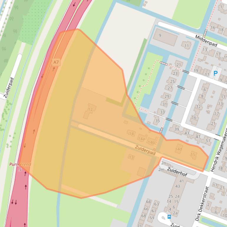 Kaart van postcodegebied 1461BP.