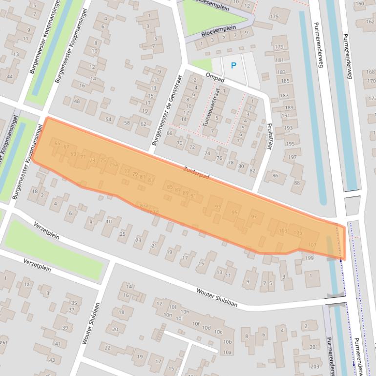Kaart van postcodegebied 1461BS.