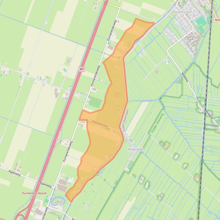 Kaart van postcodegebied 1461DR.