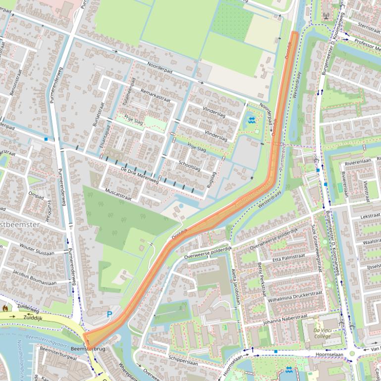 Kaart van postcodegebied 1461DV.