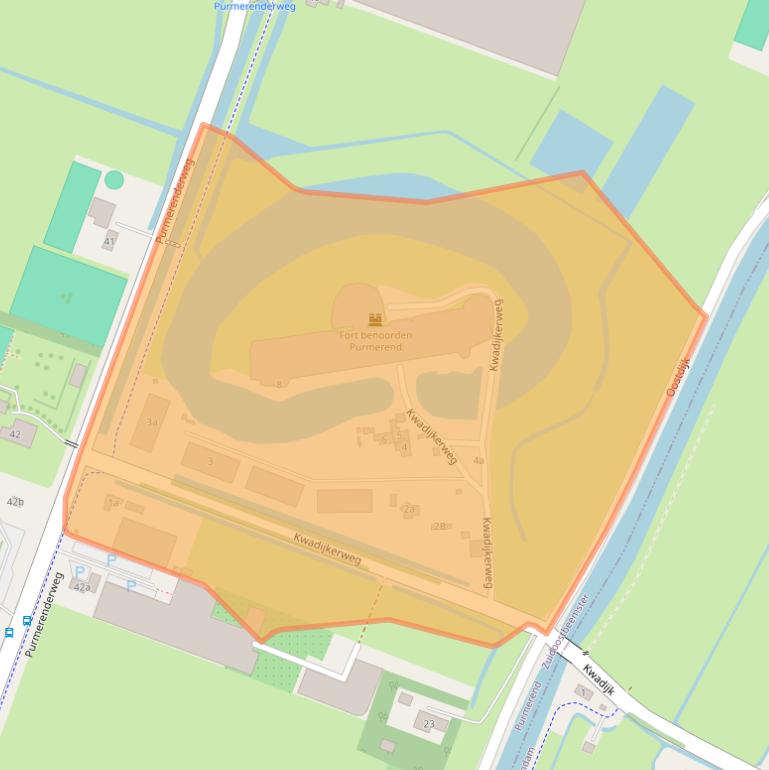 Kaart van postcodegebied 1461DW.