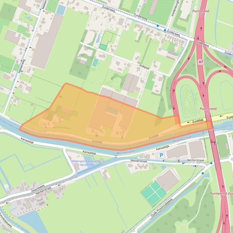 Kaart van postcodegebied 1461EC.