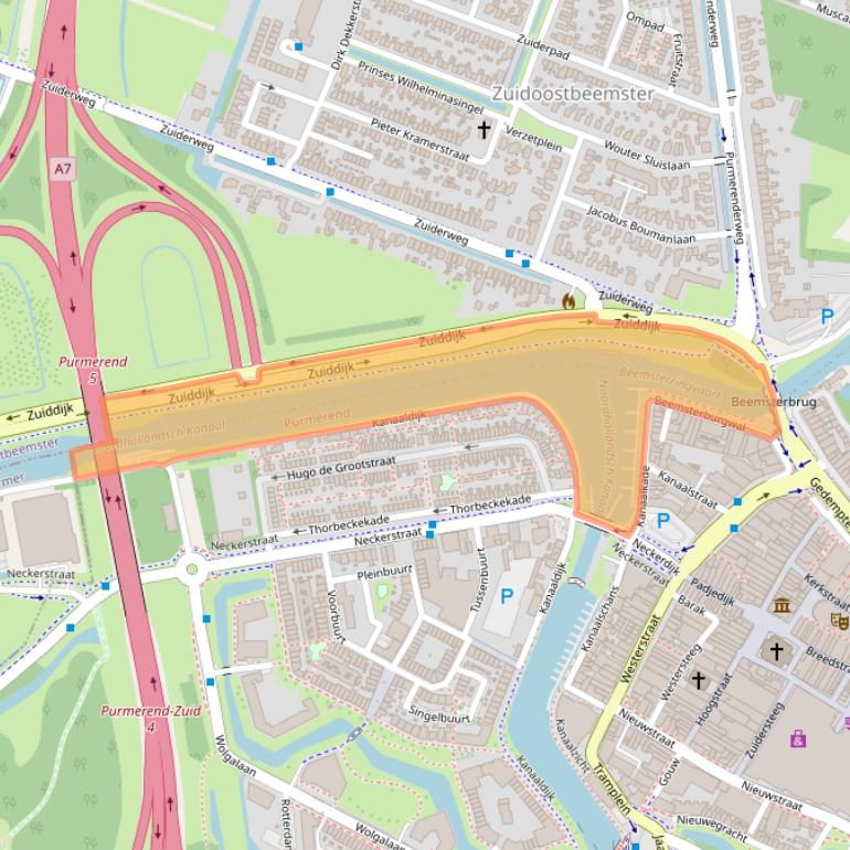 Kaart van postcodegebied 1461ED.