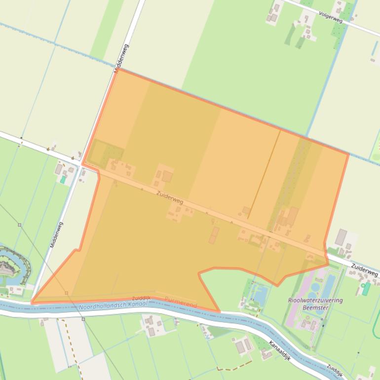 Kaart van postcodegebied 1461GC.