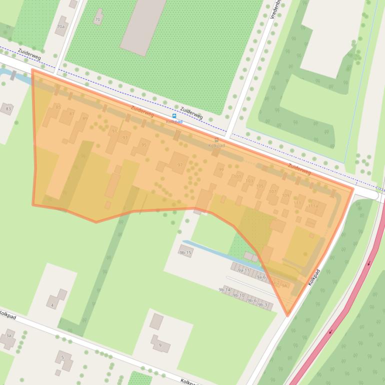 Kaart van postcodegebied 1461GG.