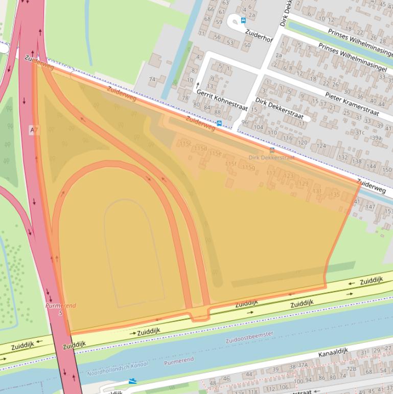 Kaart van postcodegebied 1461GH.