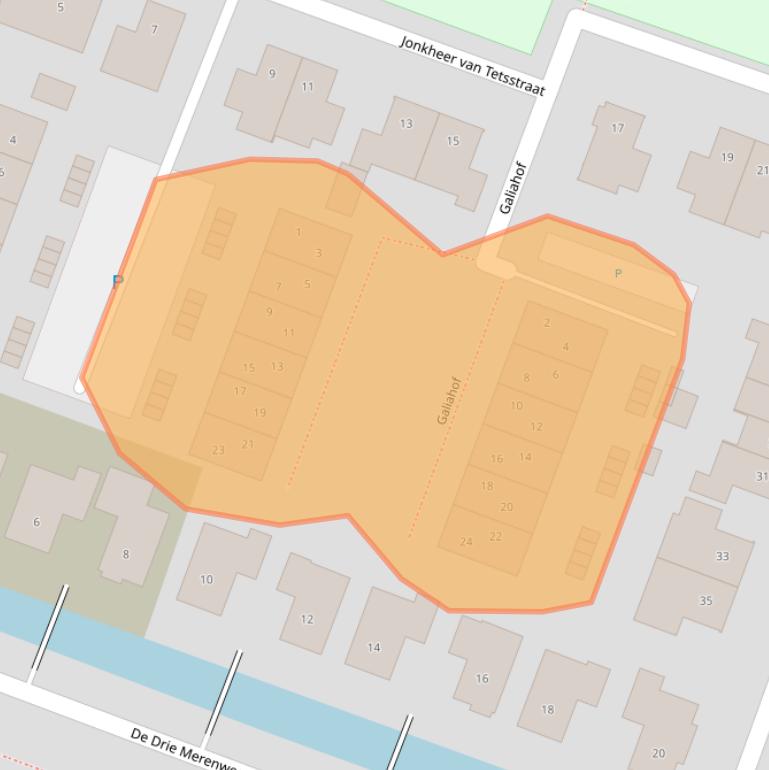Kaart van postcodegebied 1461HV.