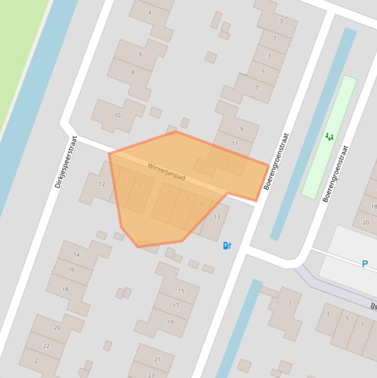 Kaart van postcodegebied 1461JG.