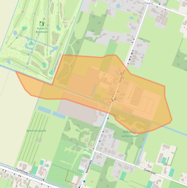 Kaart van postcodegebied 1461LD.
