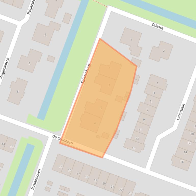 Kaart van postcodegebied 1462EG.