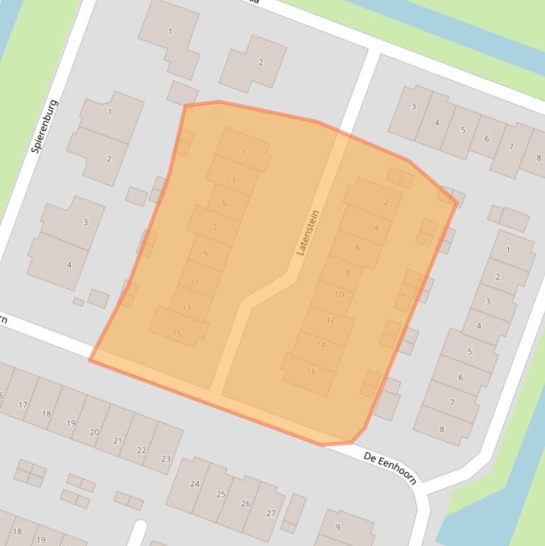 Kaart van postcodegebied 1462EH.