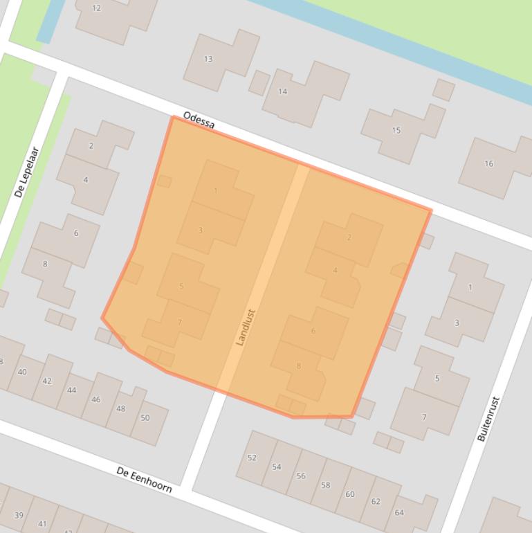 Kaart van postcodegebied 1462EM.