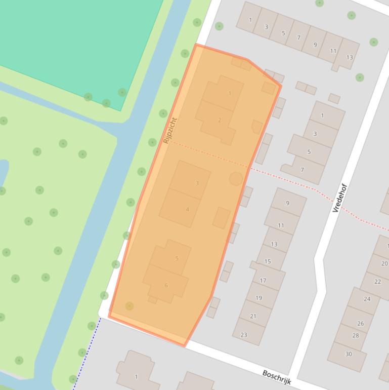 Kaart van postcodegebied 1462GP.