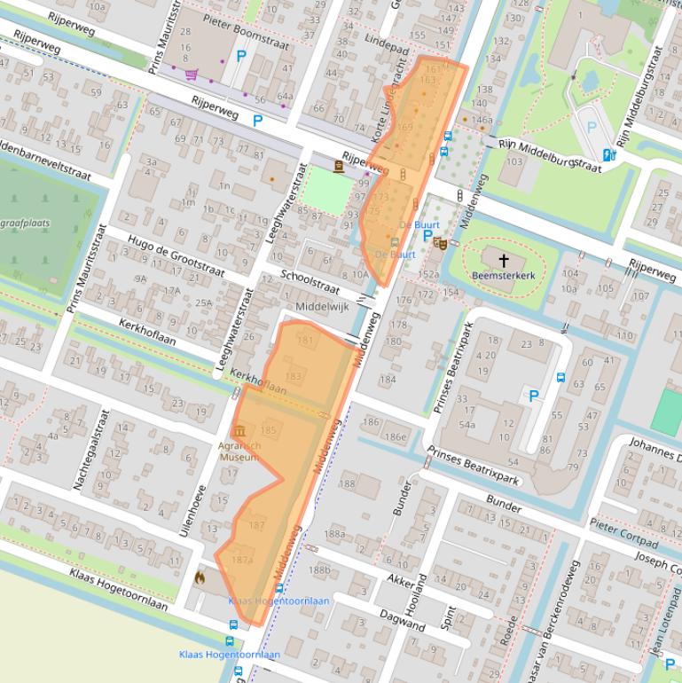 Kaart van postcodegebied 1462HJ.