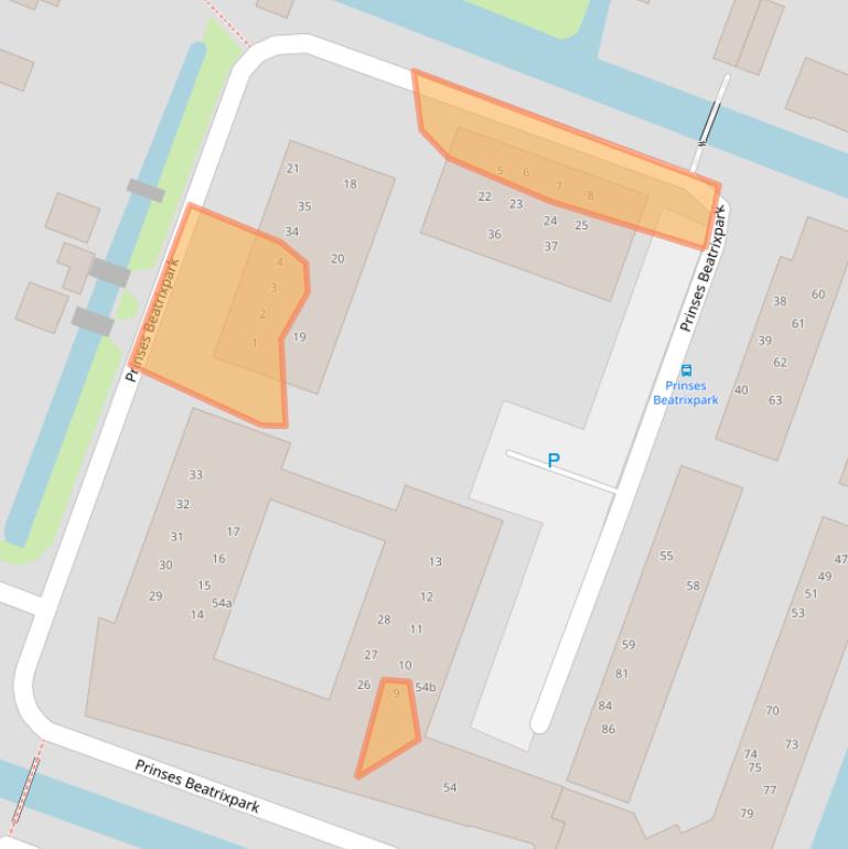 Kaart van postcodegebied 1462JA.