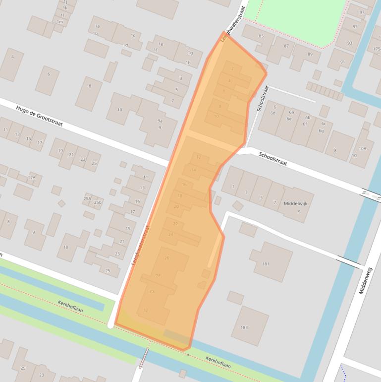 Kaart van postcodegebied 1462JE.