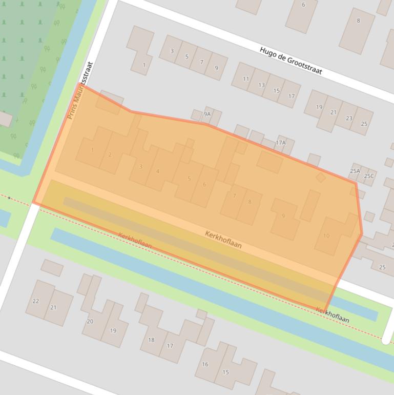 Kaart van postcodegebied 1462JH.