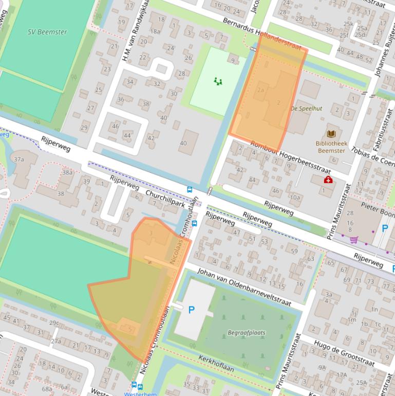 Kaart van postcodegebied 1462JL.