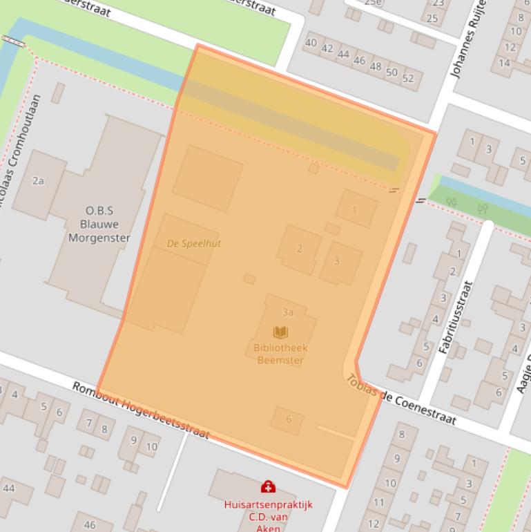 Kaart van postcodegebied 1462KR.