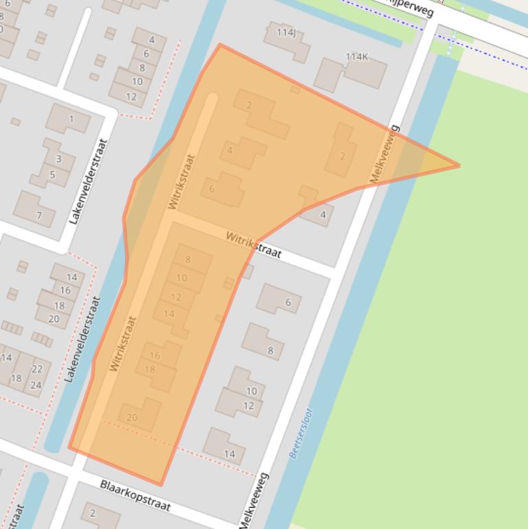 Kaart van postcodegebied 1462LW.