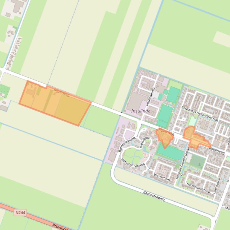 Kaart van postcodegebied 1462MC.
