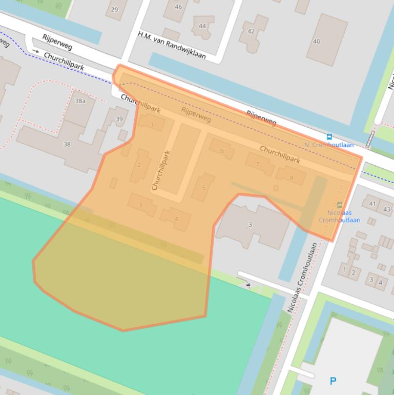 Kaart van postcodegebied 1462MK.