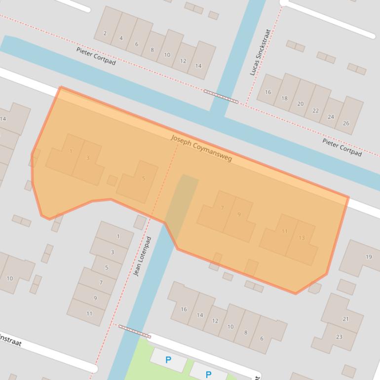 Kaart van postcodegebied 1462MS.
