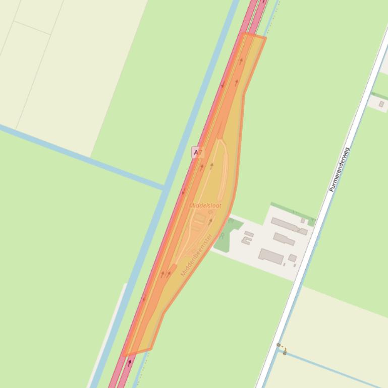 Kaart van postcodegebied 1462MZ.